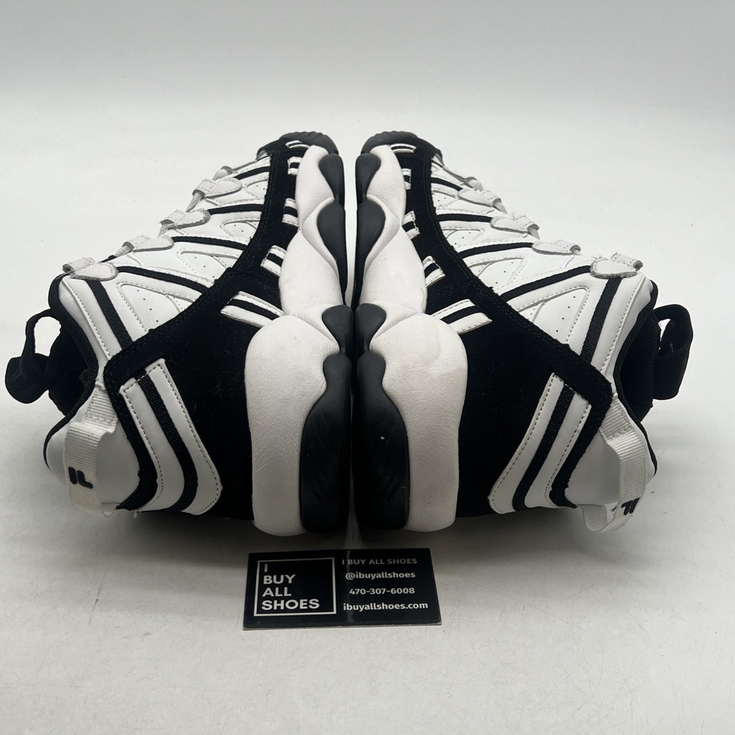 Size 11.5 - FILA SPAGHETTI WHITE BLACK BROOKLYN NETS (1VB90032-110)