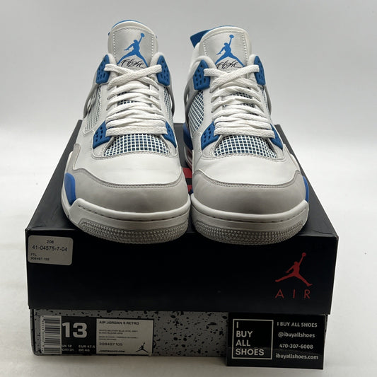 Size 13 - Air Jordan 4 Retro 2024 Military Blue (308497-105)