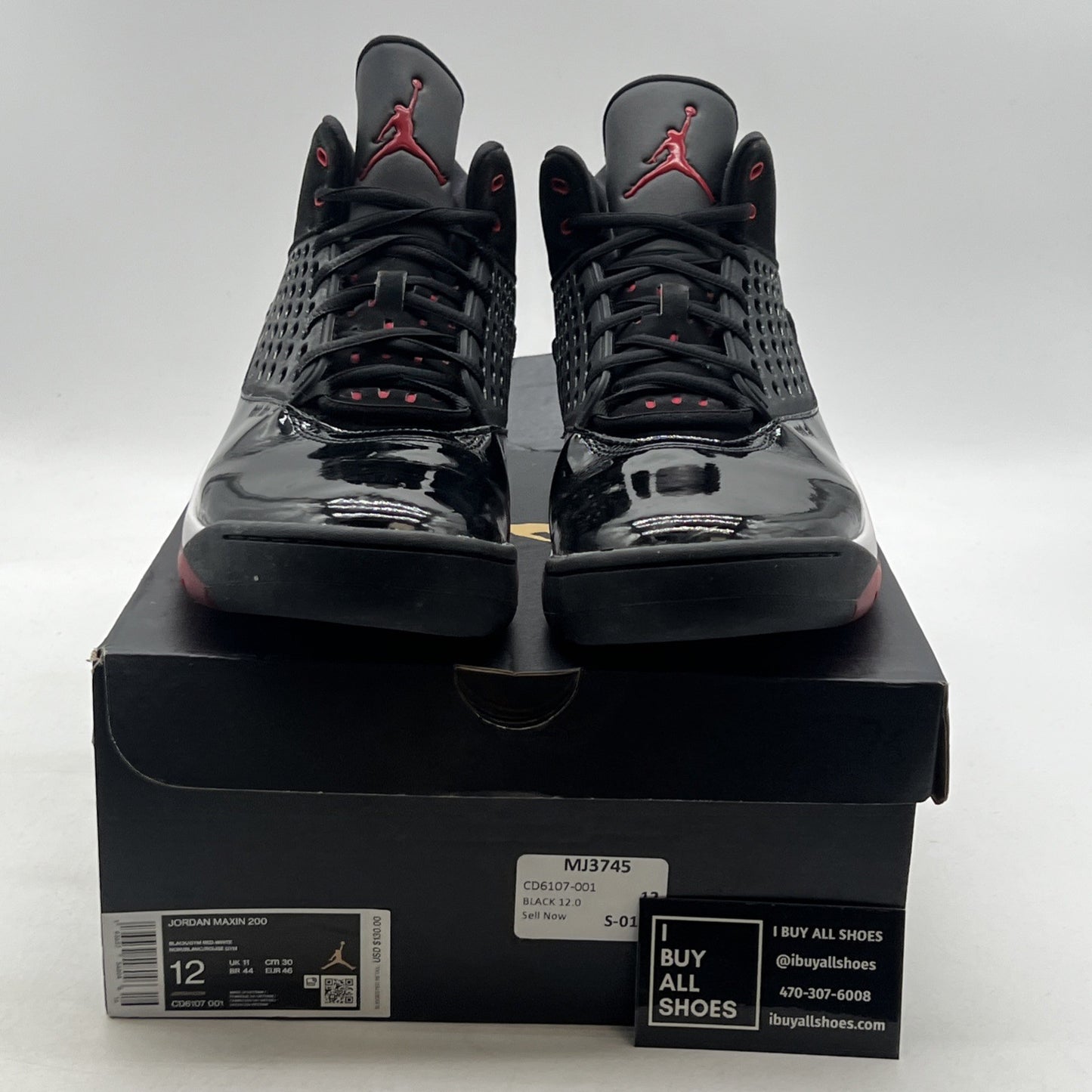 Size 12 - Jordan Maxin 200 Black Gym Red (CD6107-001)