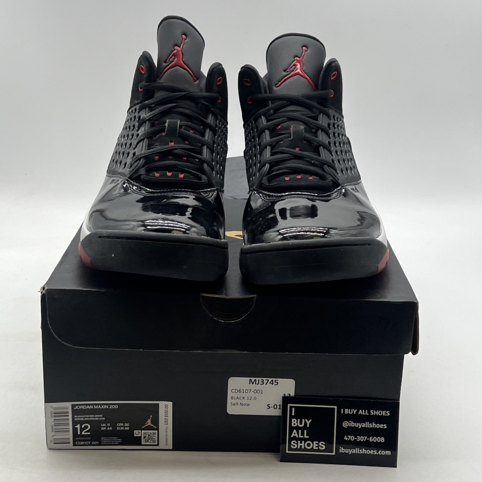 Size 12 - Jordan Maxin 200 Black Gym Red (CD6107-001)