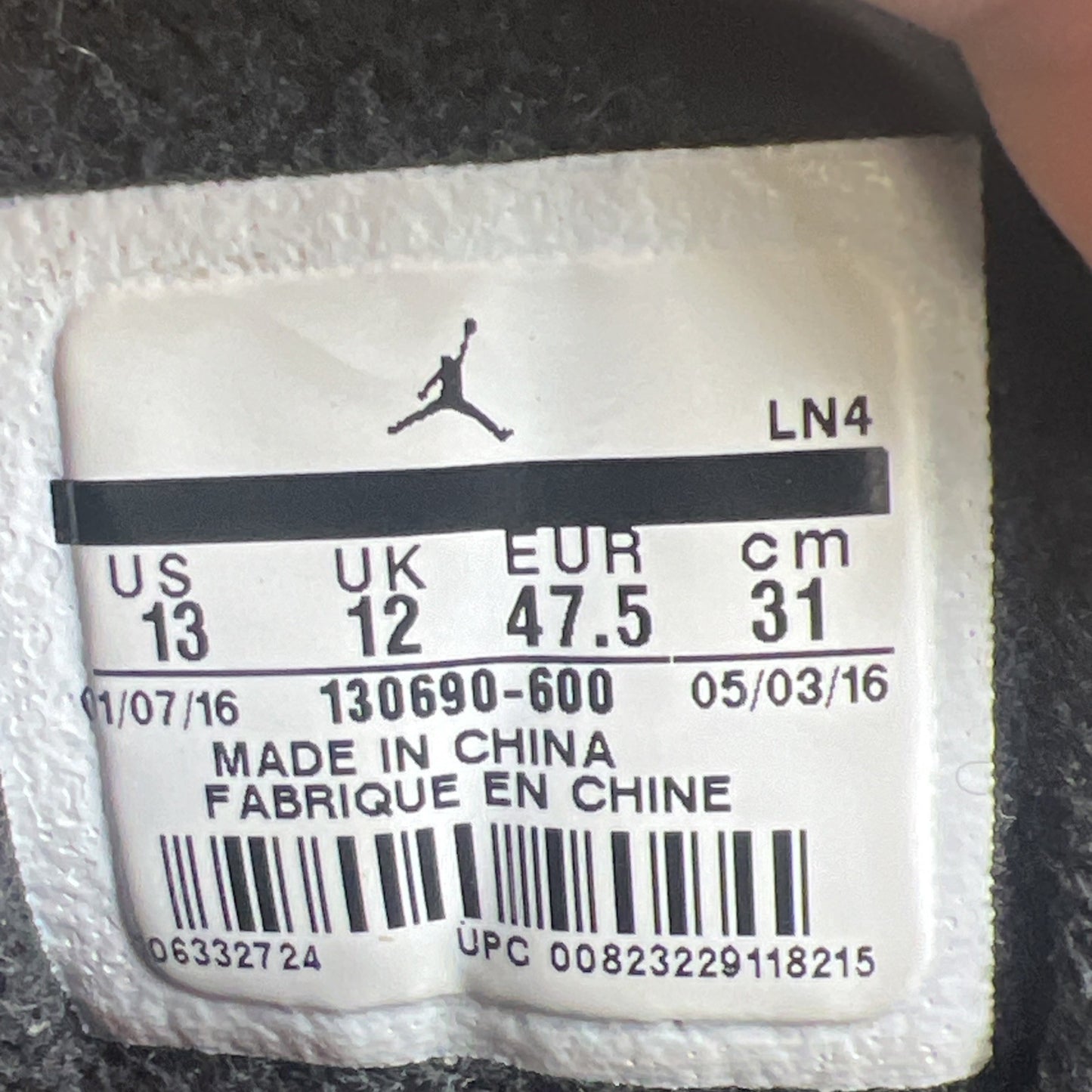 Size 13 - Air Jordan 12 Retro Gym Red (130690-600)
