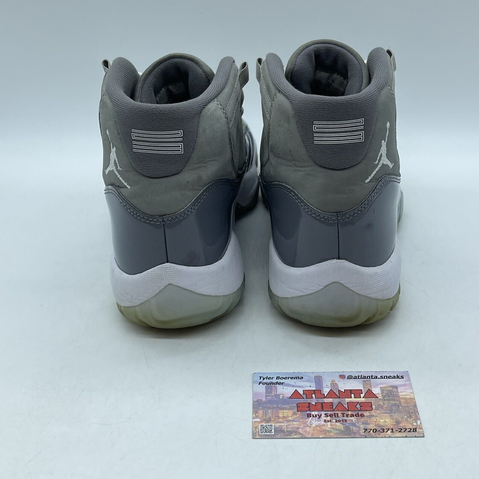 Size 8.5 - Jordan 11 Retro High Cool Grey White Suede Leather (CT8012-005)