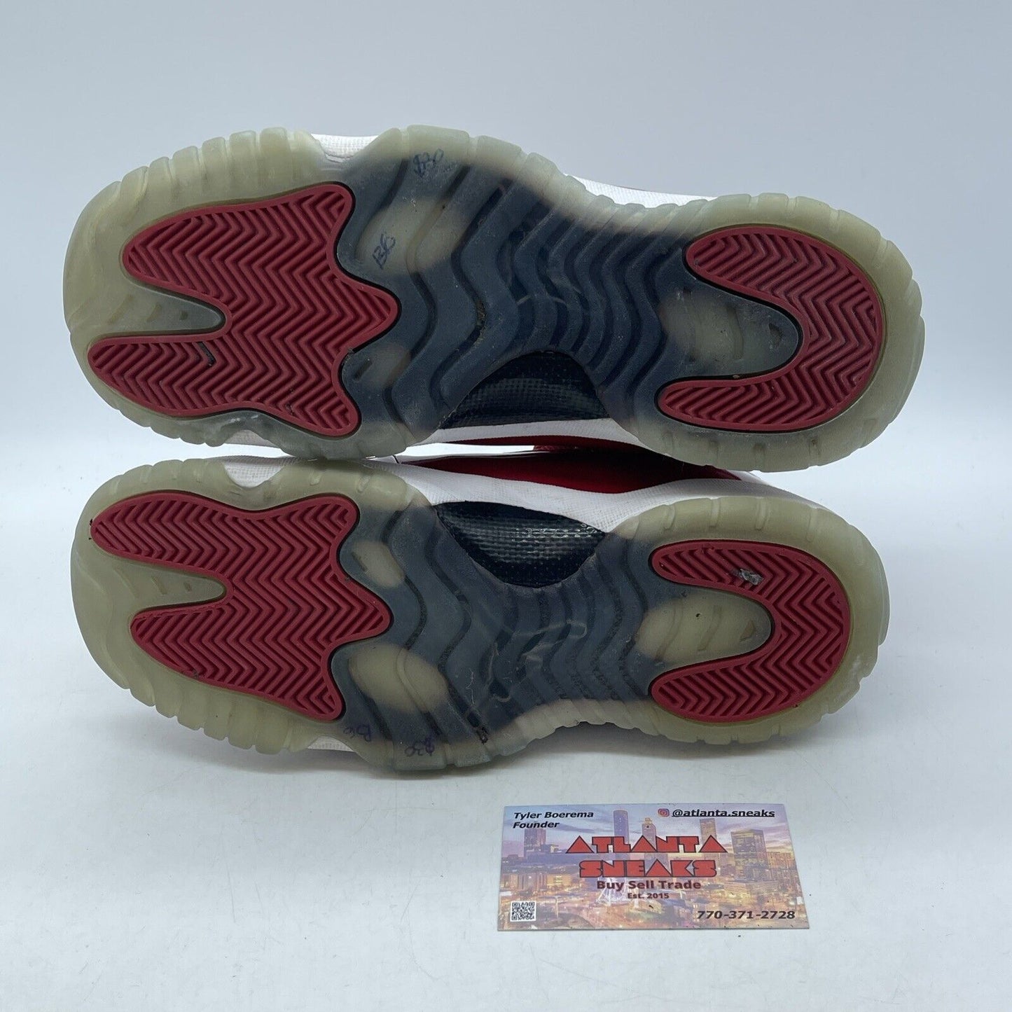 Size 7Y (GS) - Jordan 11 Retro High Win Like '96 Red Black White (378038-623)