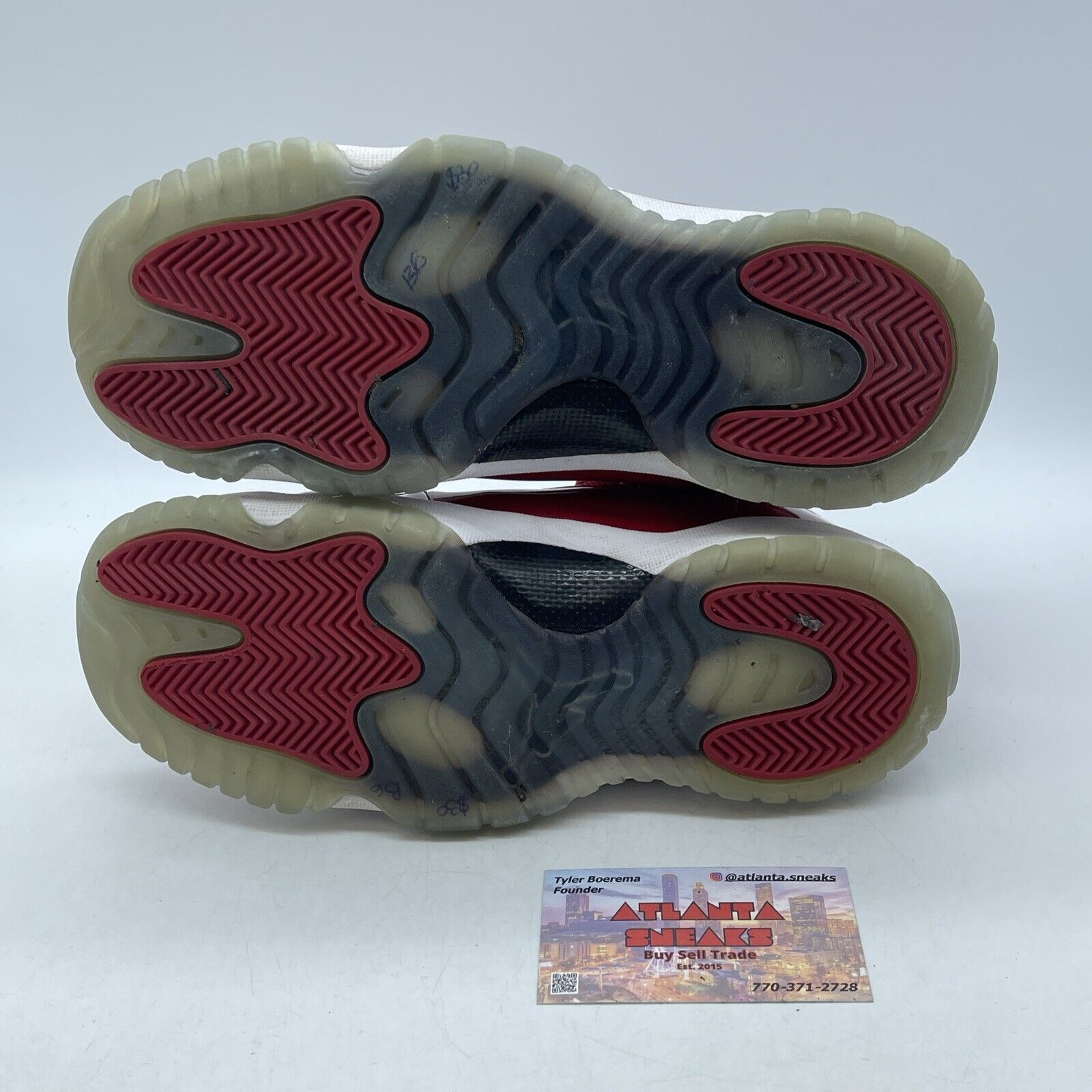 Size 7Y (GS) - Jordan 11 Retro High Win Like '96 Red Black White (378038-623)