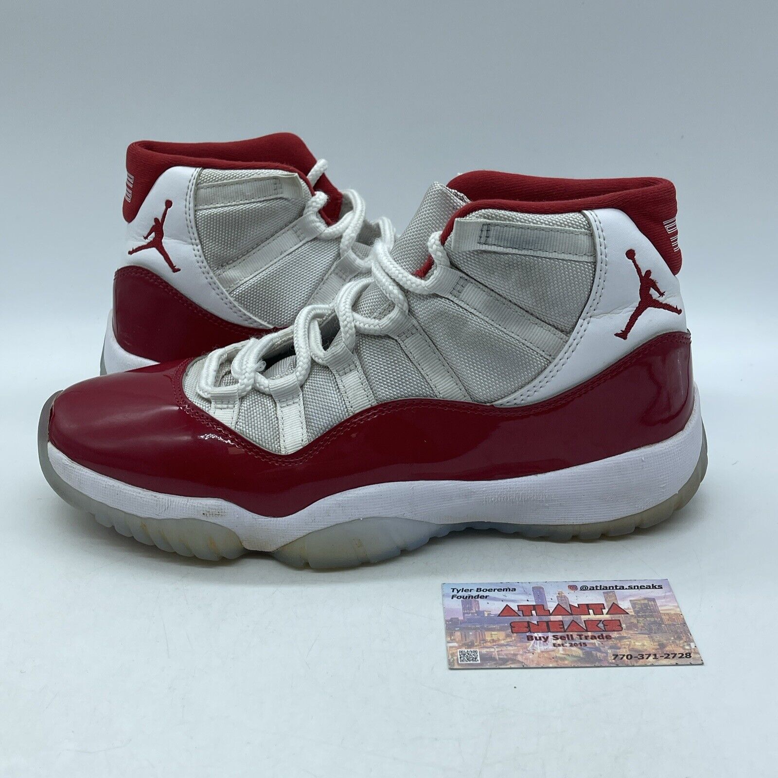 Size 9 - Jordan 11 Retro High Cherry Red White Leather Suede (CT8012-116)