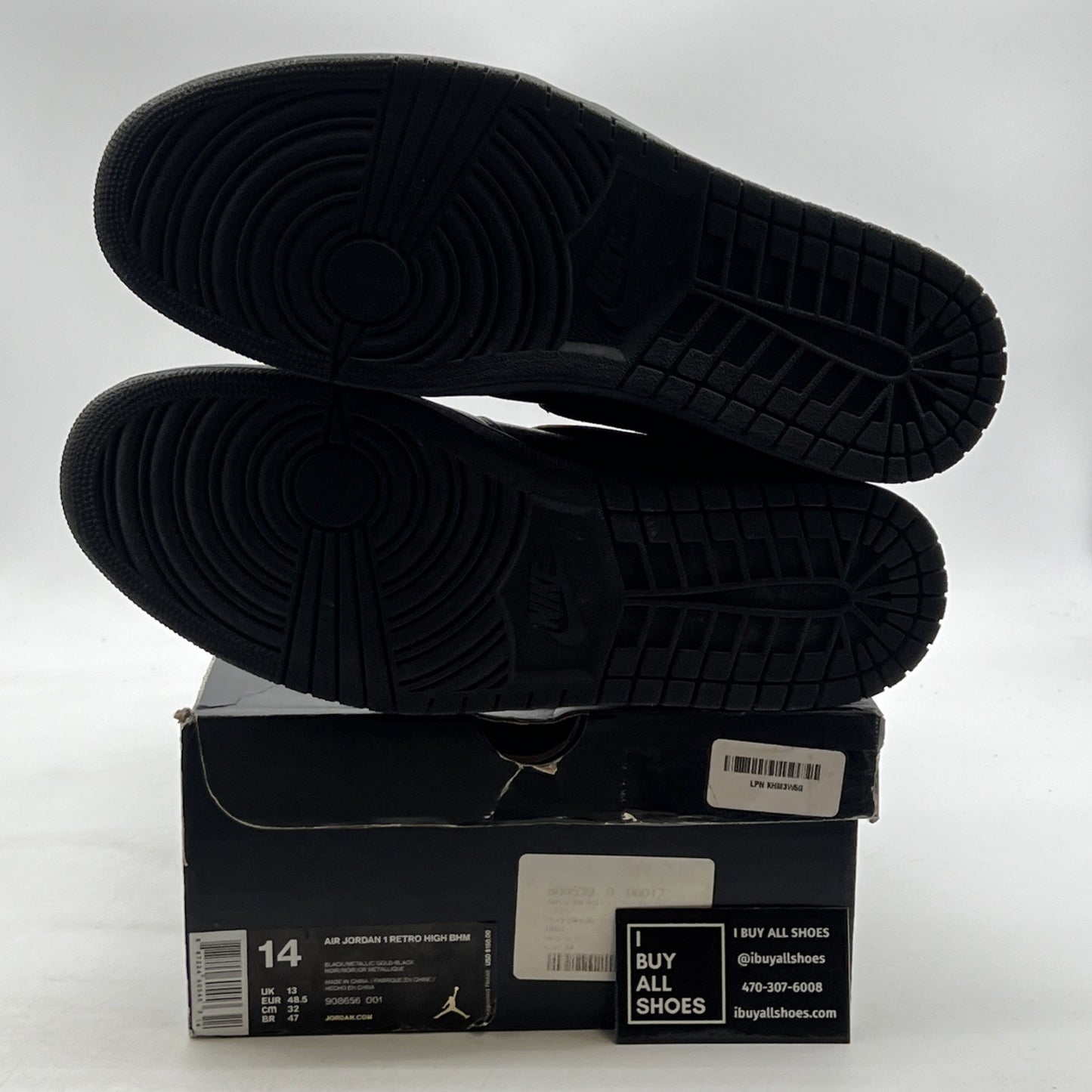 Size 14 - Air Jordan 1 Retro 2017 High BHM (908656-001)