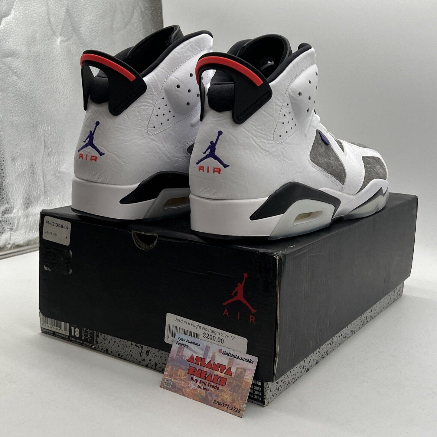 Size 18 - Air Jordan 6 Retro LTR Flint (CI3125-100)