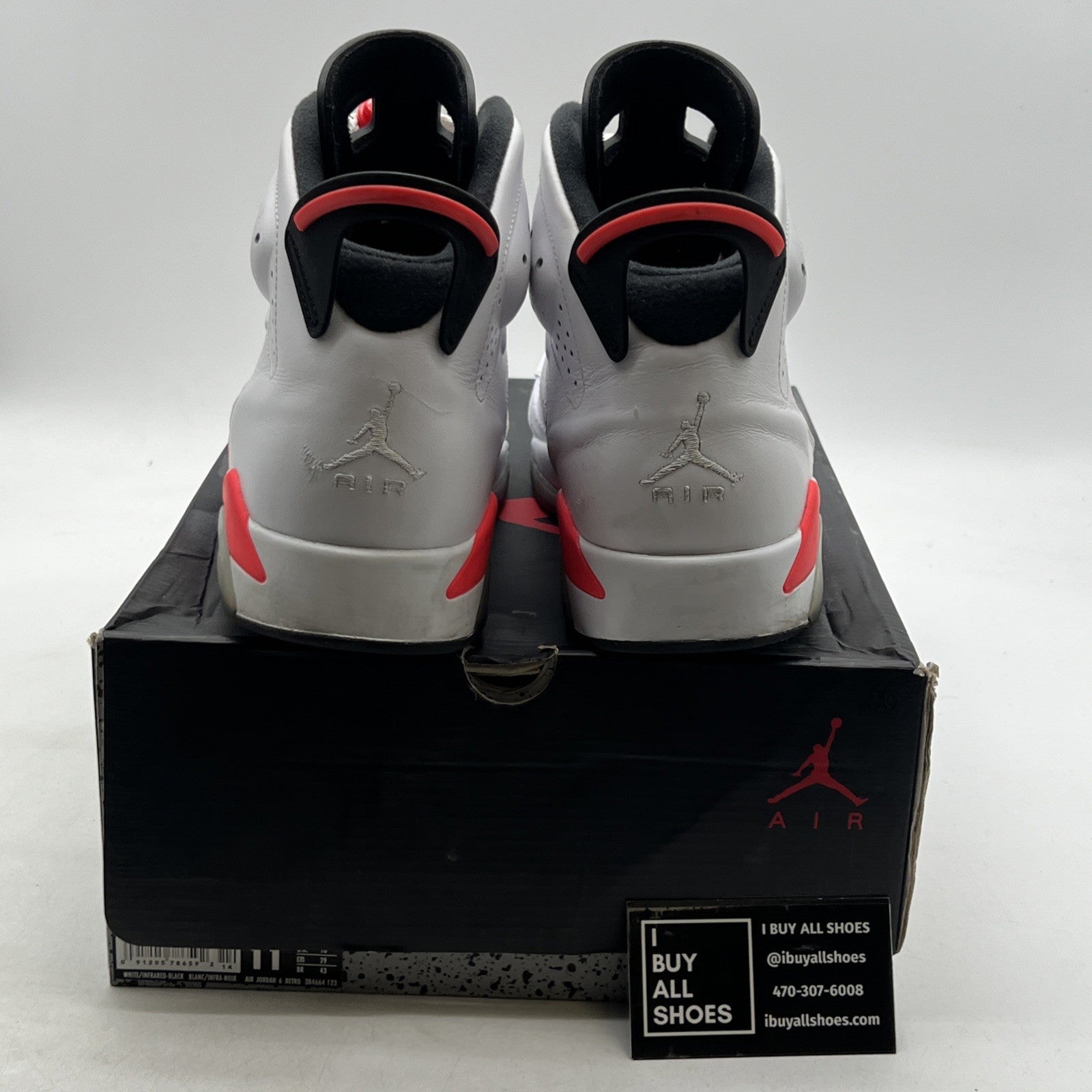 Size 11 - Air Jordan 6 Retro 2014 White Infrared (384664-123)