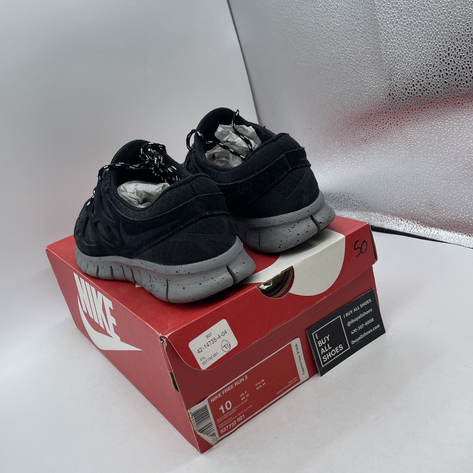 Size 10 - Nike Free Run+ 2 Qs New York (537732-001)