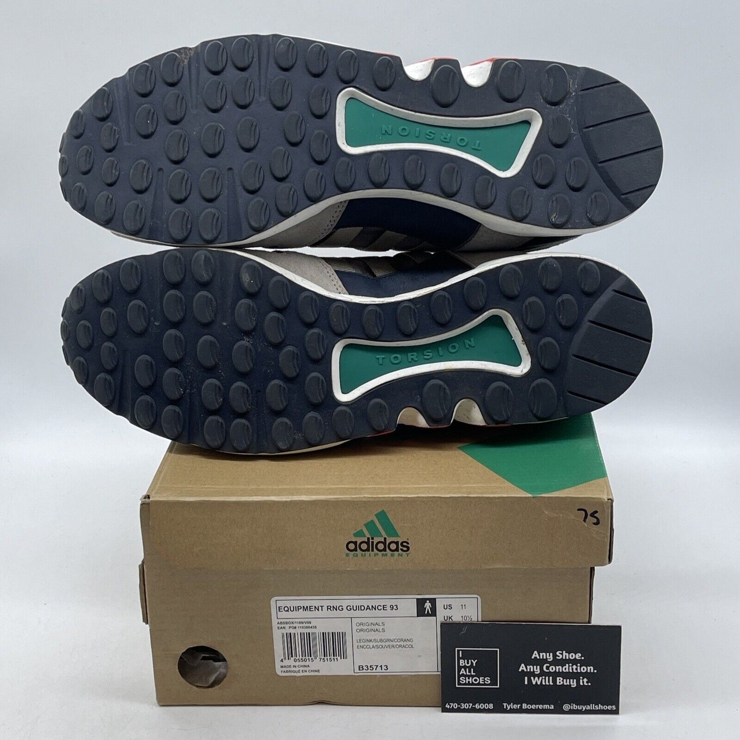 Size 11 - adidas Highs and Lows x EQT RNG Guidance 93 Gray Suede (B35713)