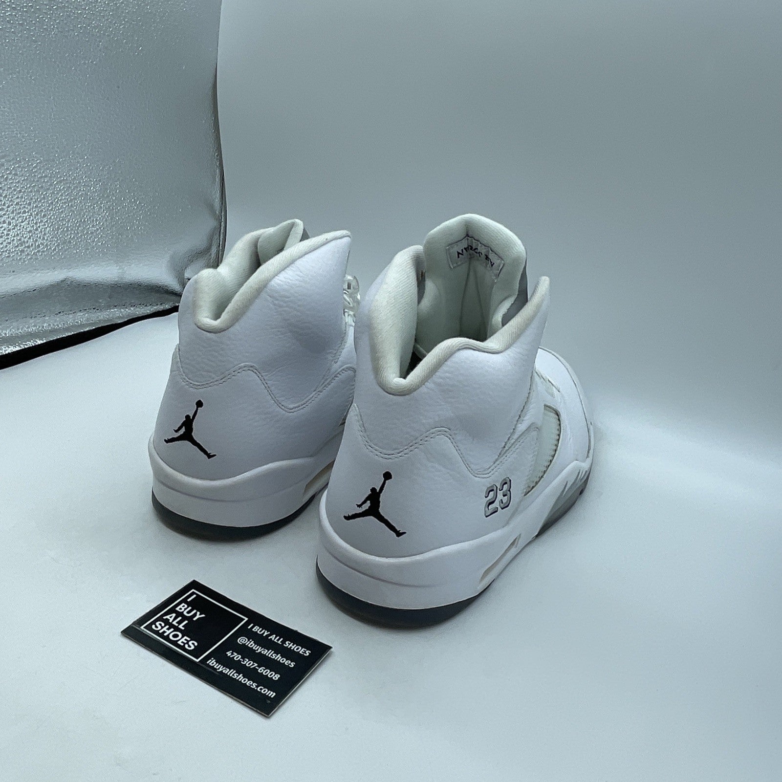 Size 14 - Air Jordan 5 Retro 2015 White Metallic (136027-130)