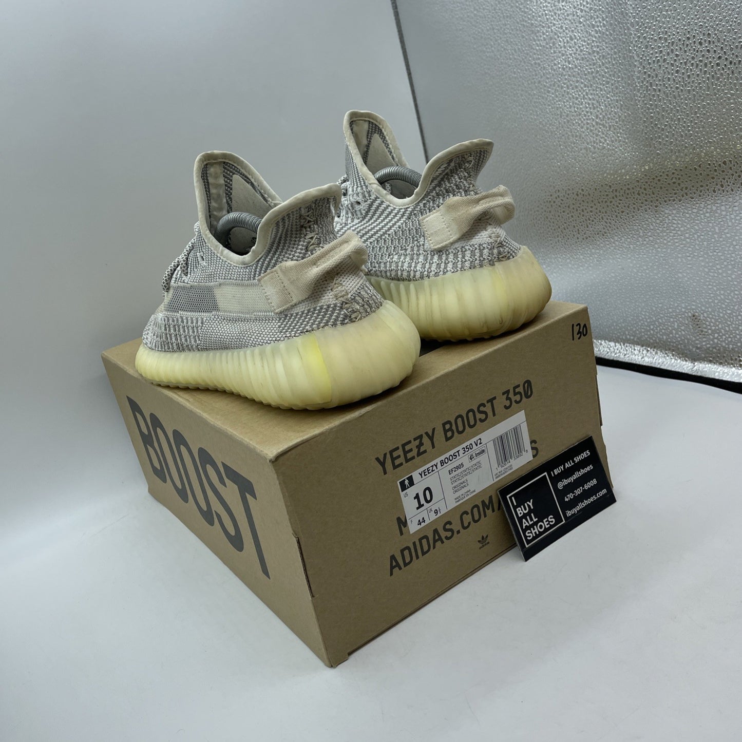Size 10 - adidas Yeezy Boost 350 V2 2018 Low Static Non-Reflective (EF2905)