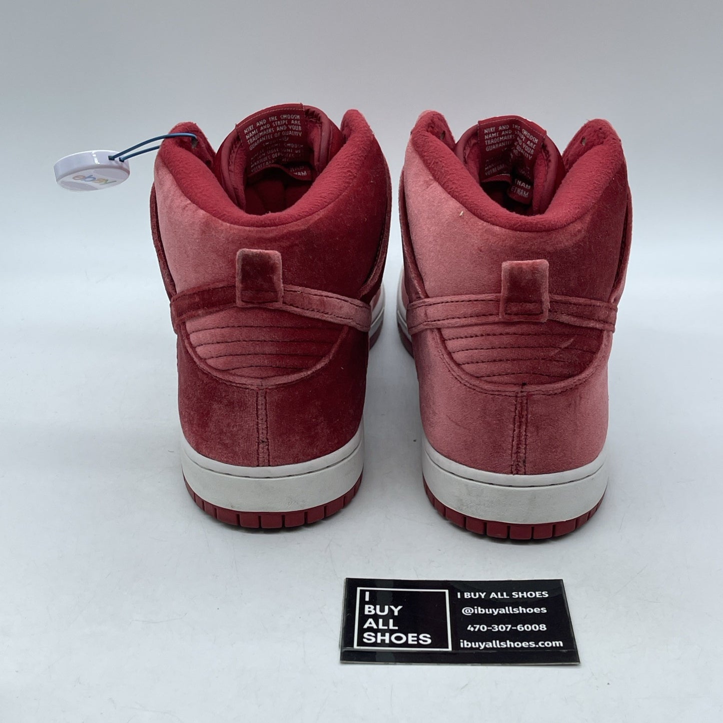 Size 12 - Nike SB Dunk PRM High Red Velvet Suede (313171-661)