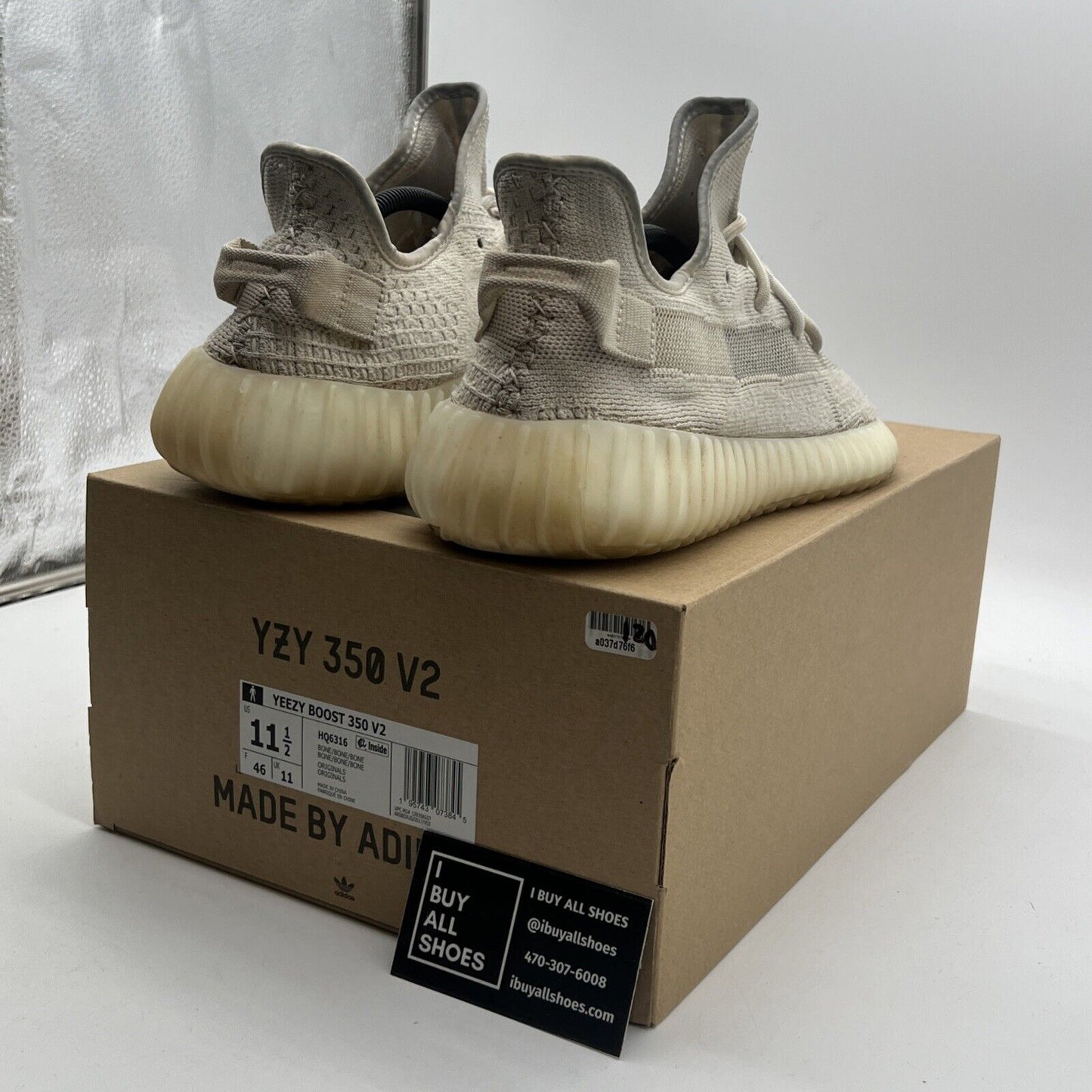 Size 11.5 - Adidas Yeezy Boost 350 V2 Low Bone (HQ6316)