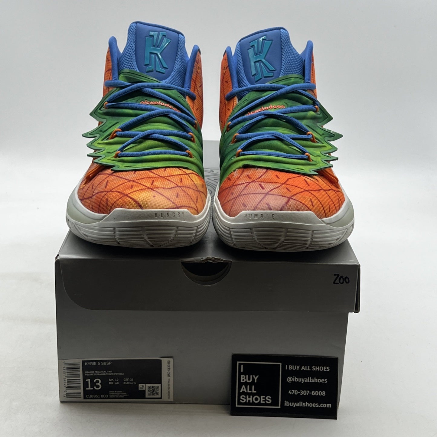 Size 13 - Nike SpongeBob SquarePants x Kyrie 5 Pineapple House (CJ6951-800)