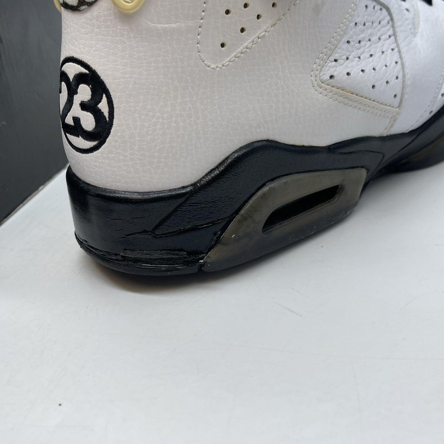 Size 11 - Air Jordan 6 Retro Premium Motorsports White Leather (395866-101)