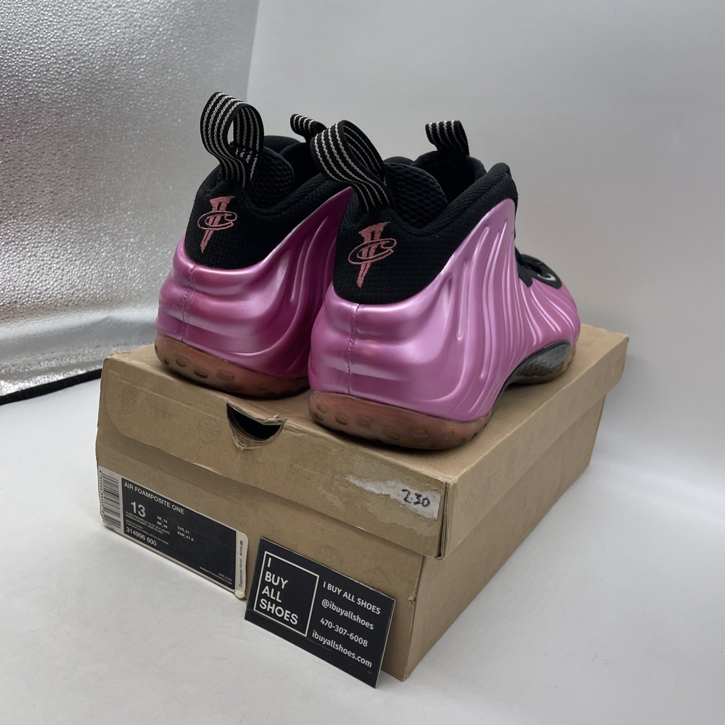 Size 13 - Nike Air Foamposite One Pearlized Pink (314996-600)
