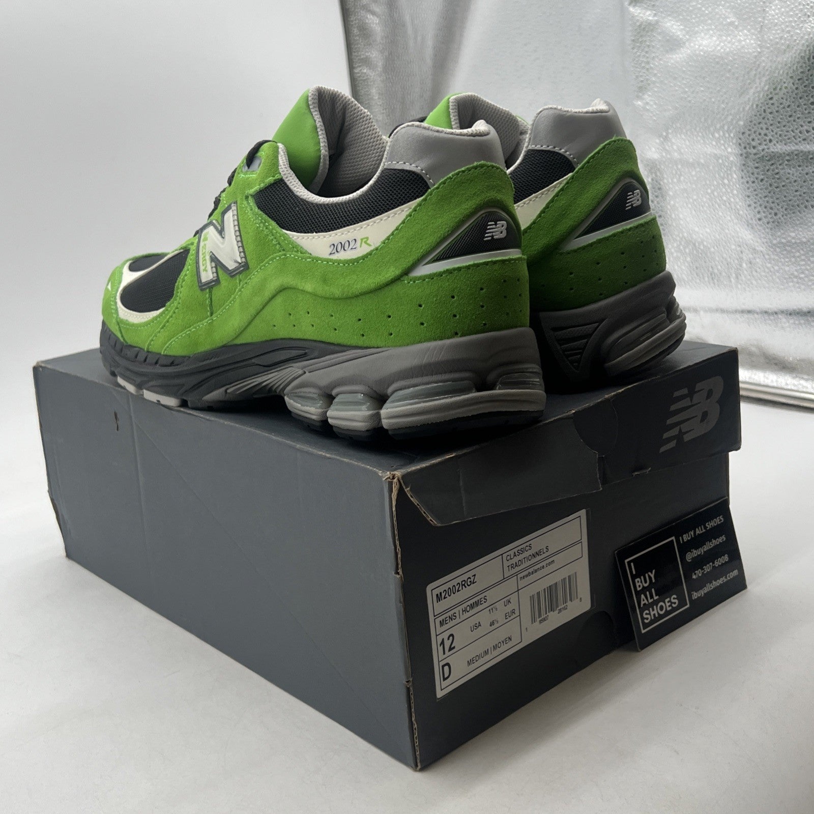 Size 12 - New Balance 2002R Good Vibes Pack - Green Apple (M2002RGZ)