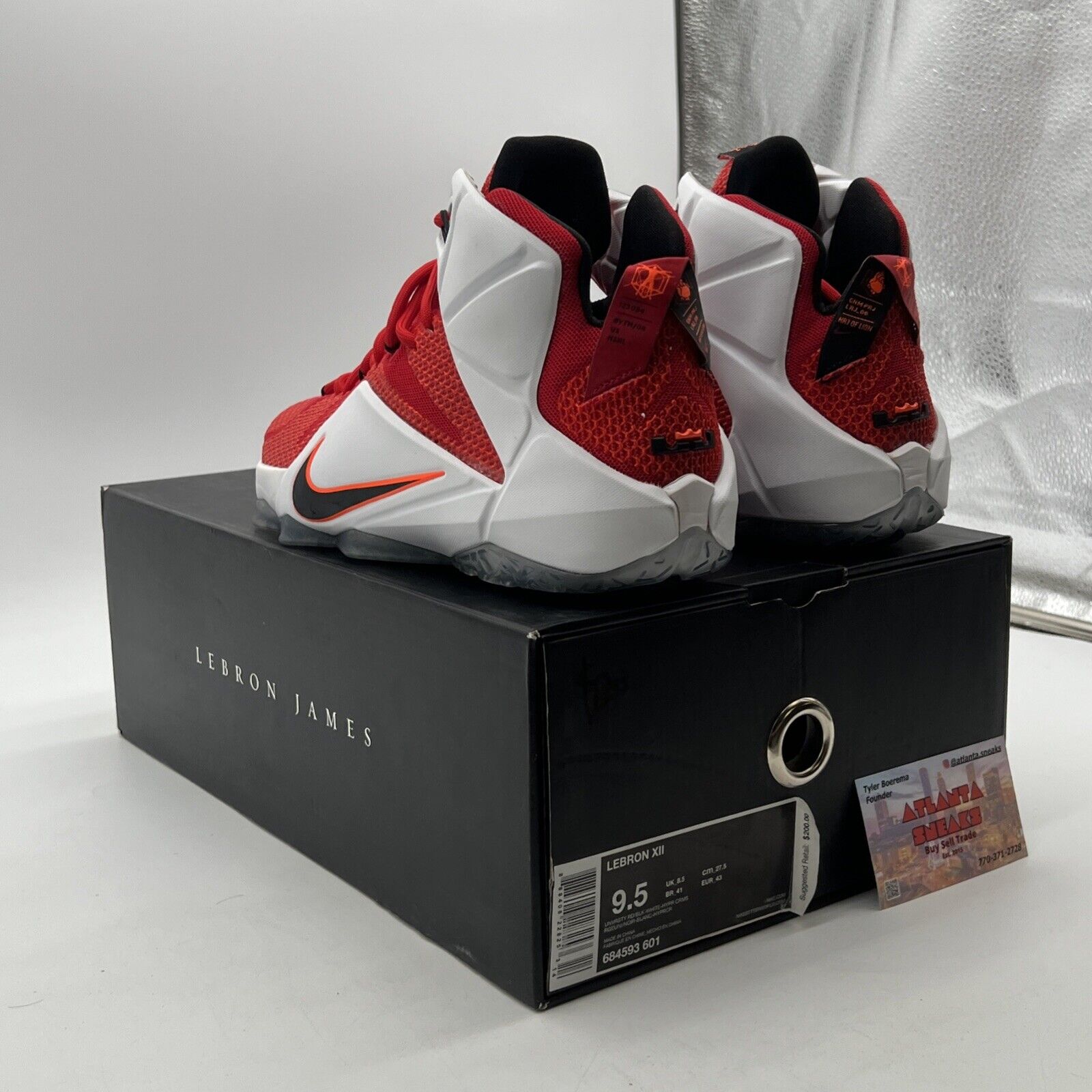 Size 9.5 - Nike LeBron 12 Heart Of A Lion (684593-601)