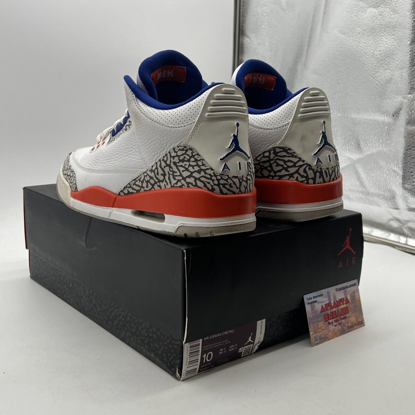 Size 10 - Air Jordan 3 Retro Knicks (136064-148)