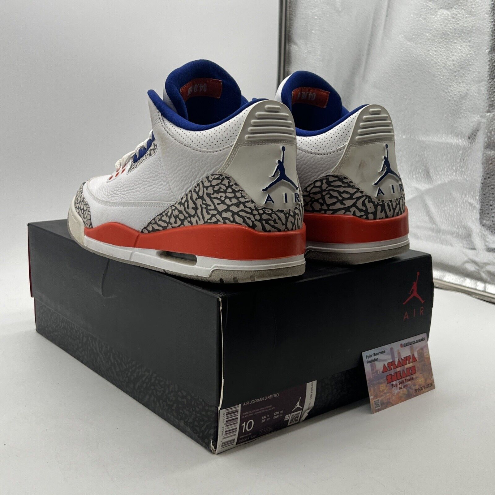 Size 10 - Air Jordan 3 Retro Knicks (136064-148)
