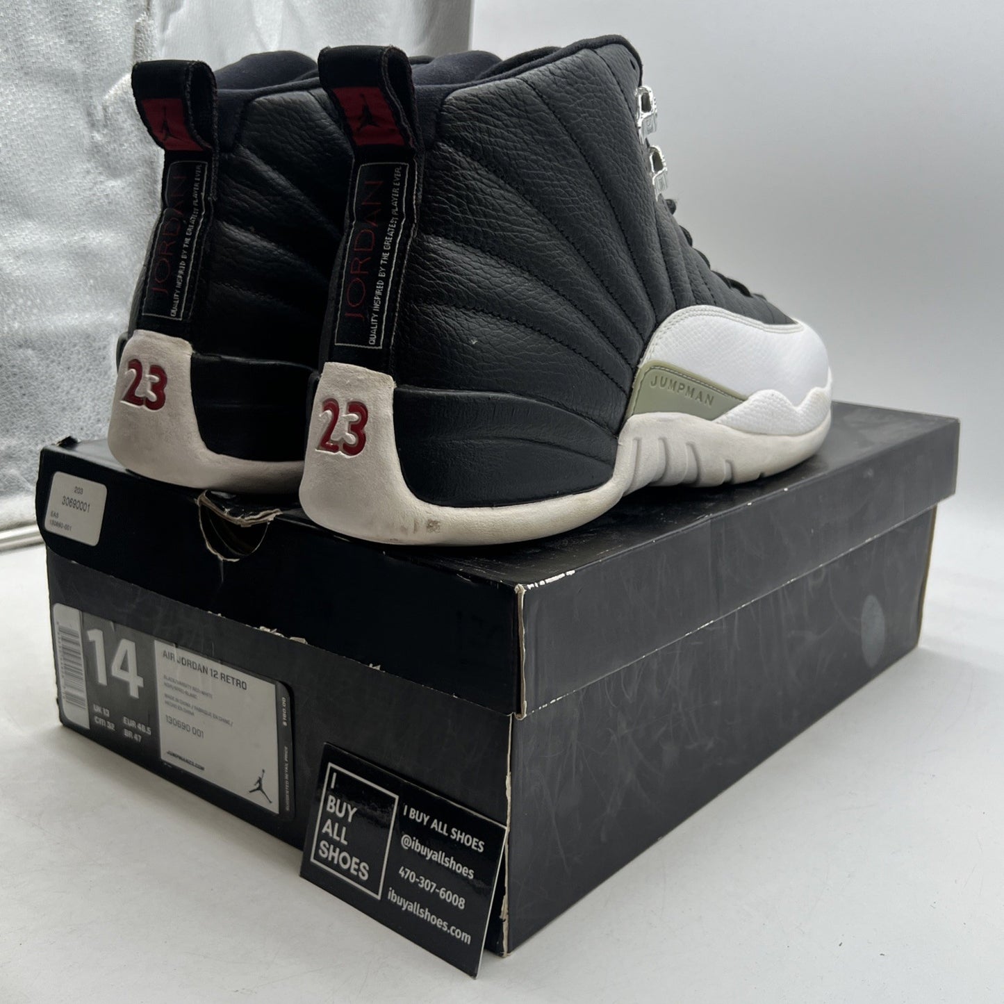 Size 14 - Air Jordan 12 Retro 2012 Playoff (130690-001)