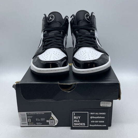Size 8 - Air Jordan 1 SE Mid All Star White Black Leather (DD1649-001)