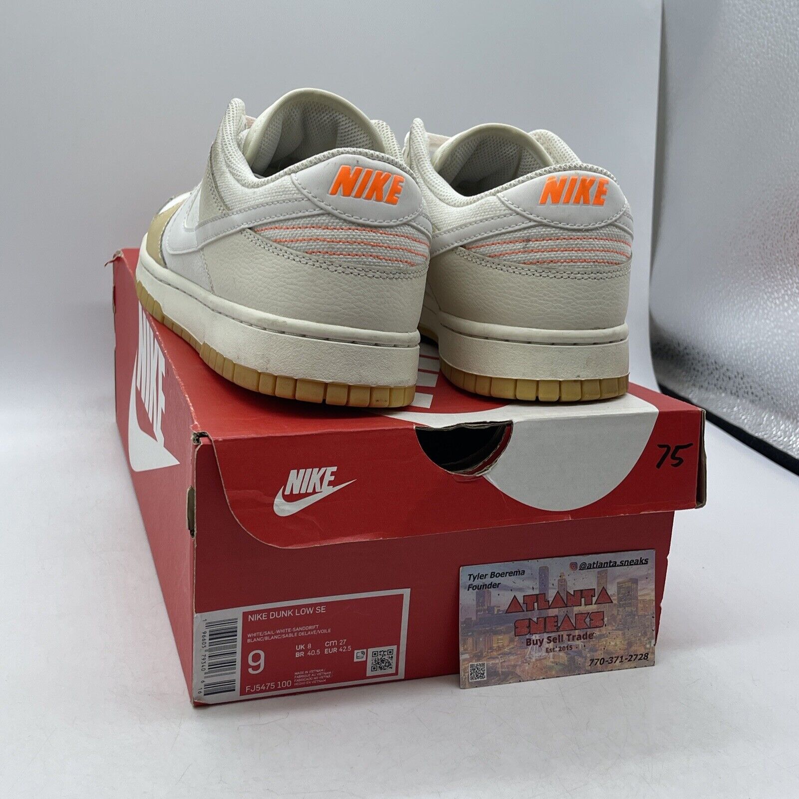 Size 9 - Nike Dunk SE Low If Lost Return To Brown White Suede (FJ5475-100)