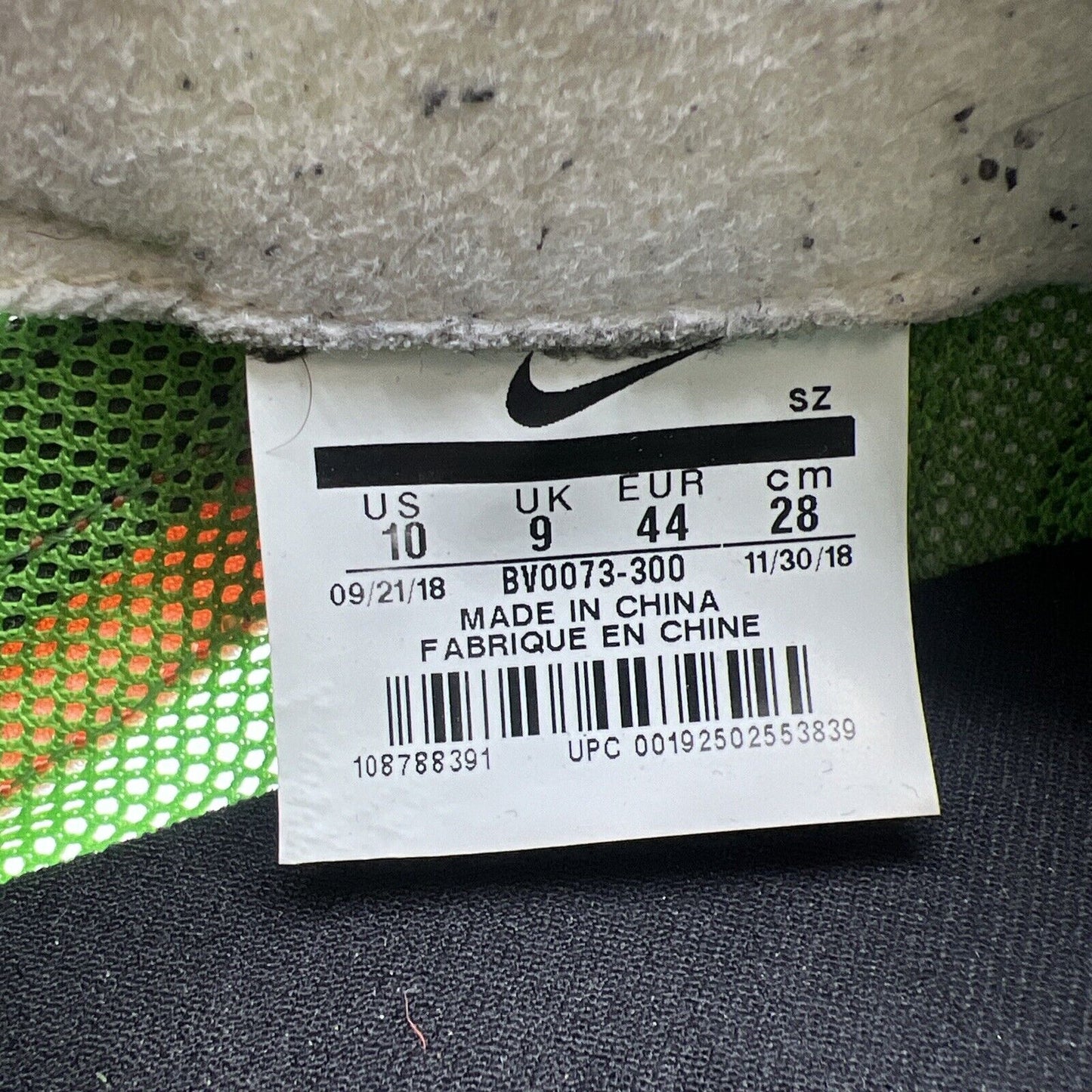 Size 10 - Nike sacai x LDWaffle Green Gusto Orange (BV0073-300)