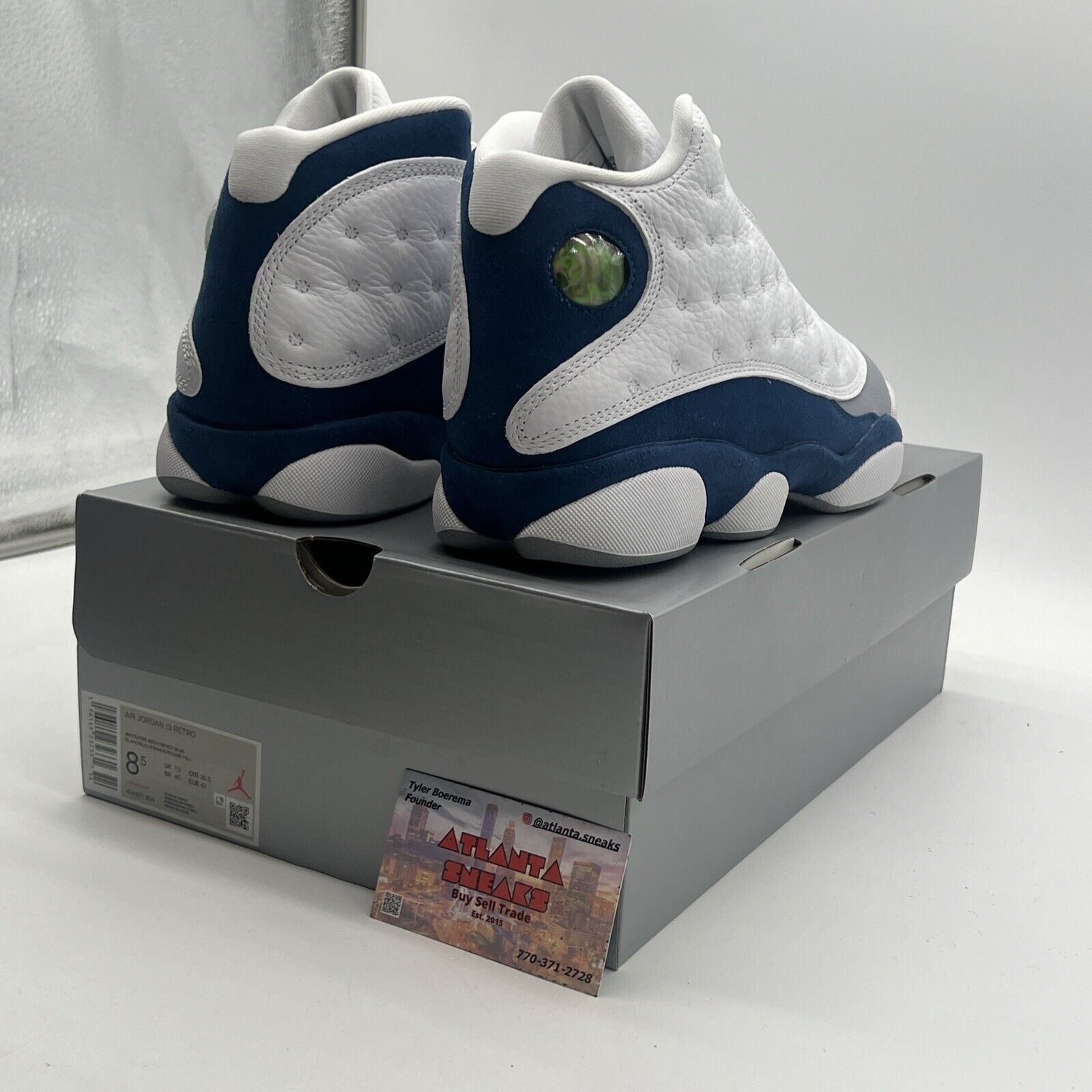 Size 8.5 - Air Jordan 13 Retro Mid French Blue (414571-164)