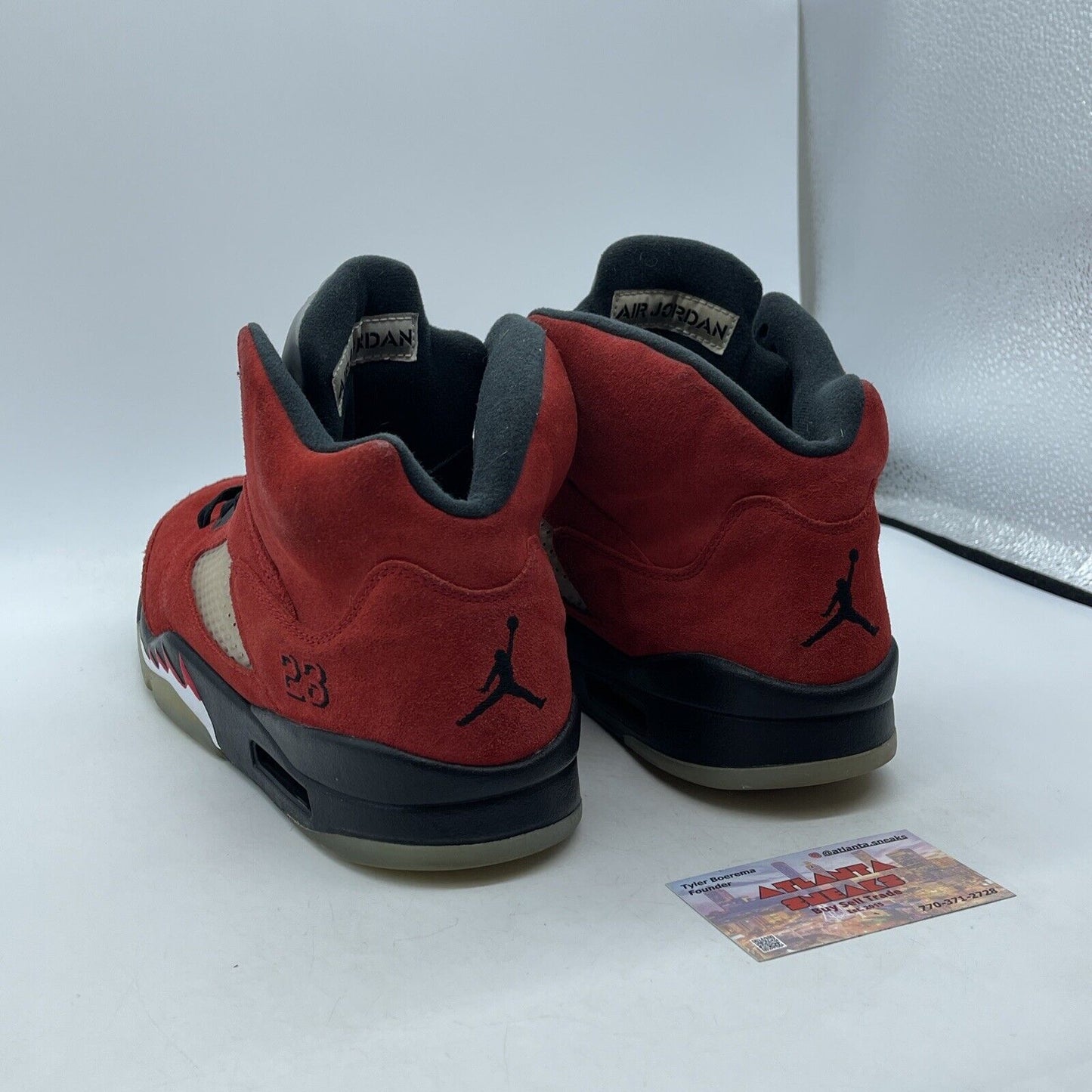 Size 11 - Jordan 5 Retro Mid Raging Bull Red Suede Black White (DD0587-600)