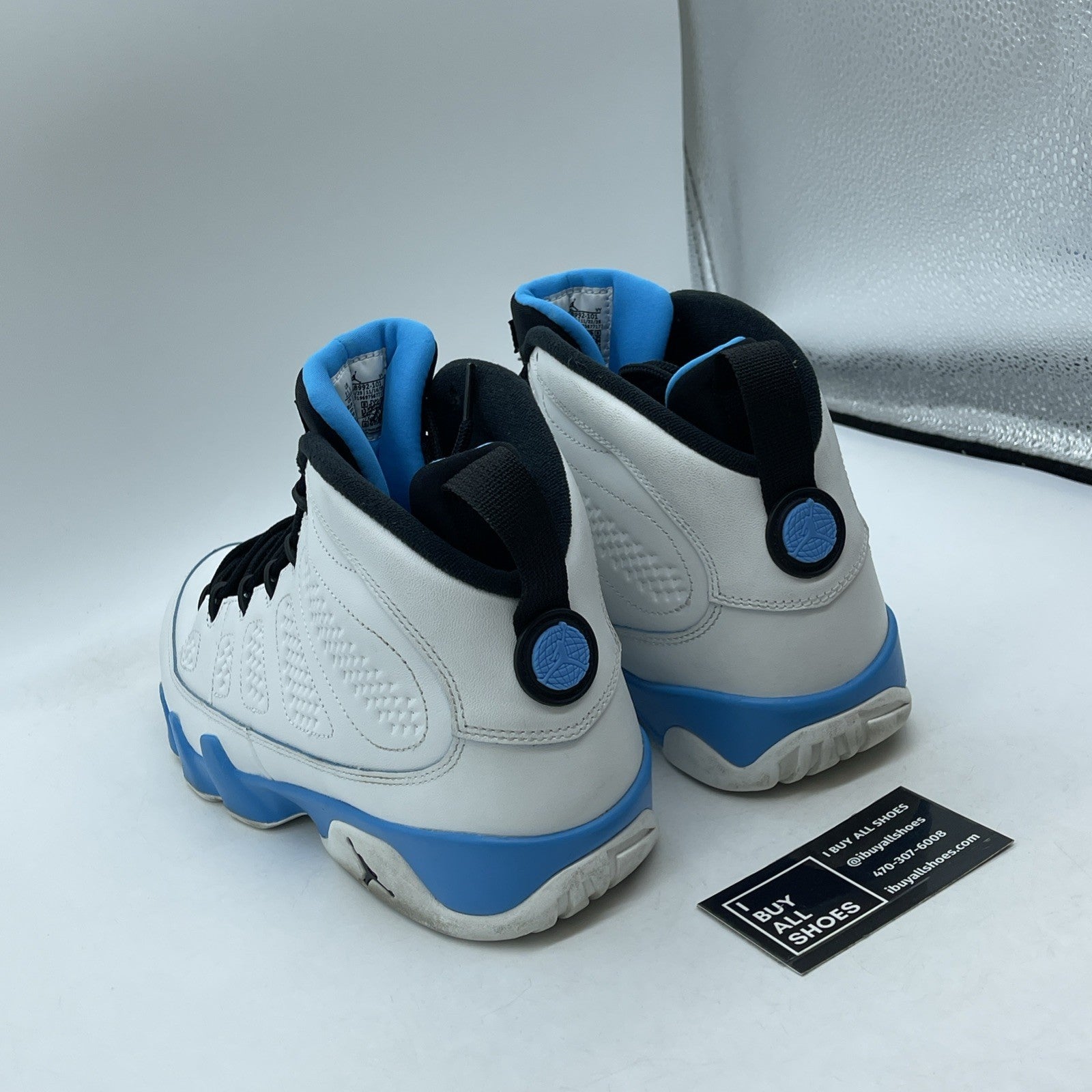Size 11.5 - Air Jordan 9 Retro 2024 Powder Blue White Leather ( FQ8992-101)