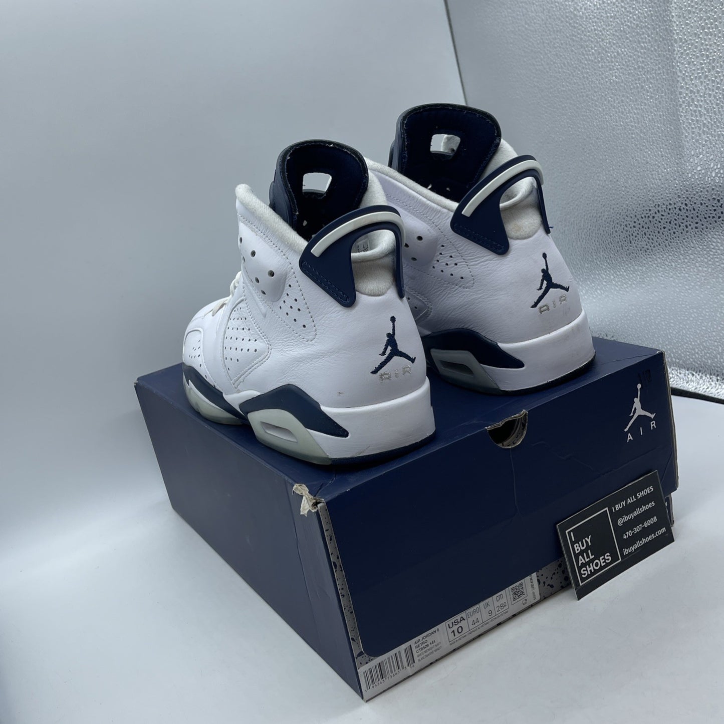 Size 10 - Air Jordan 6 Retro Midnight Navy (CT8529-141)