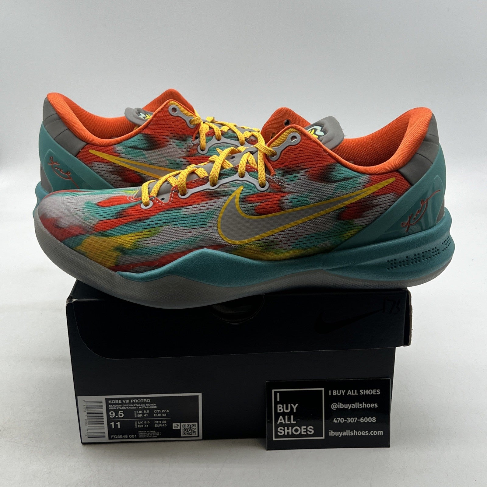 Size 9.5 - Nike Kobe 8 Protro 2024 Venice Beach (FQ3548-001)