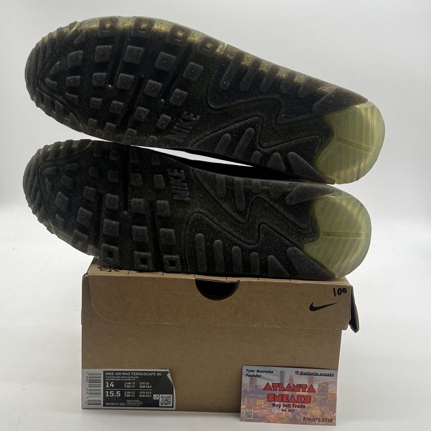 Size 14 - Nike Air Max Terrascape 90 Phantom Vivid Green (DM0033-001)