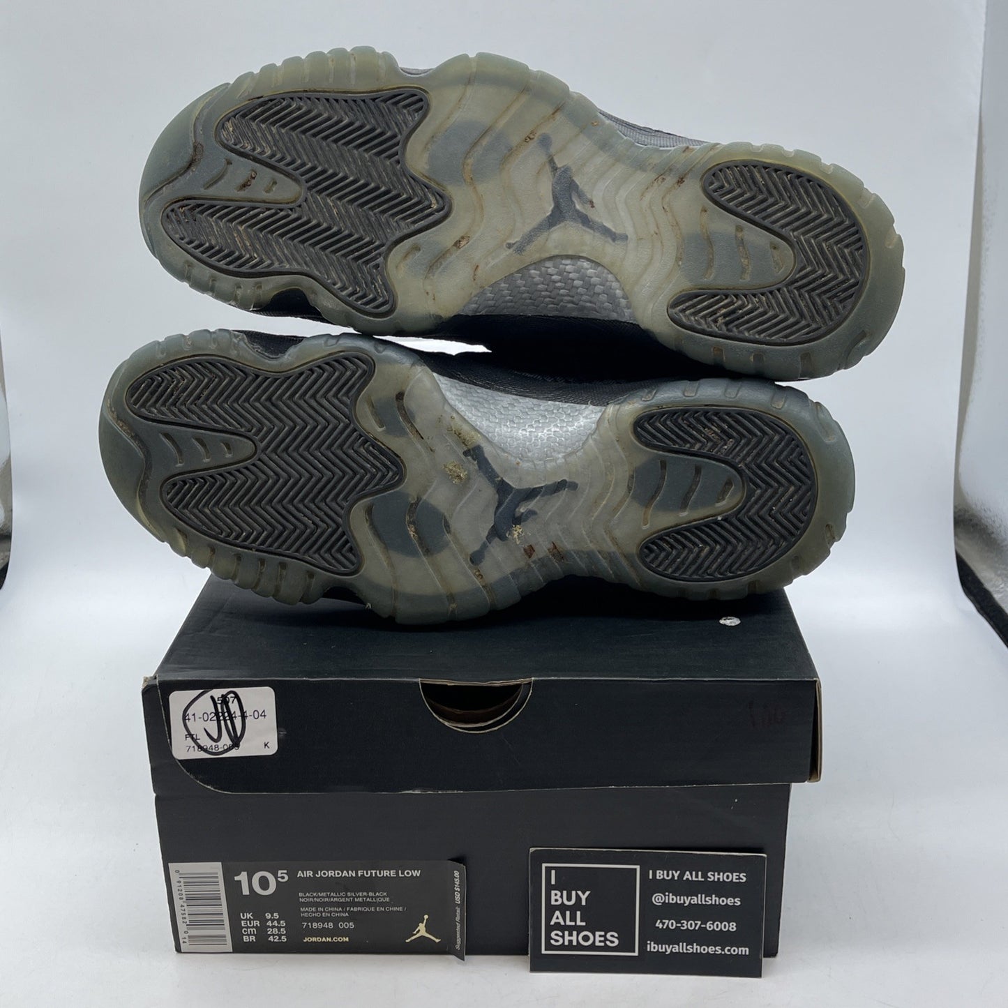 Size 10.5 - Air Jordan Future Low Gamma Black Suede (718948-005)