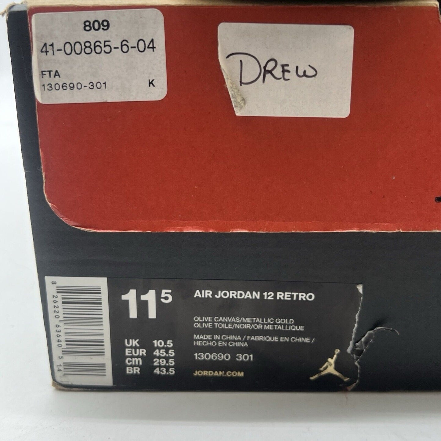 Size 11.5 - Air Jordan 12 Retro CP3 Class of 2003 (130690-301)