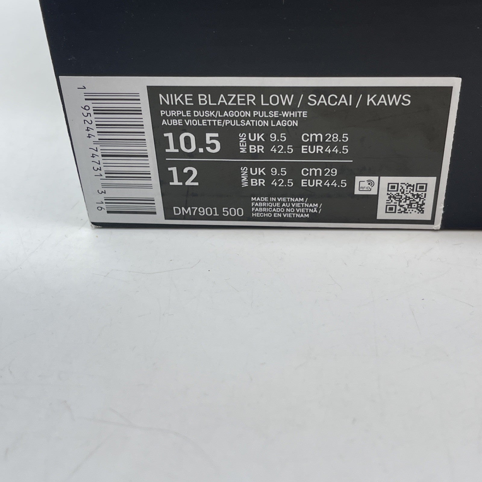 Size 10.5 - Nike KAWS x sacai x Blazer Low Purple Dusk Suede (DM7901-500)