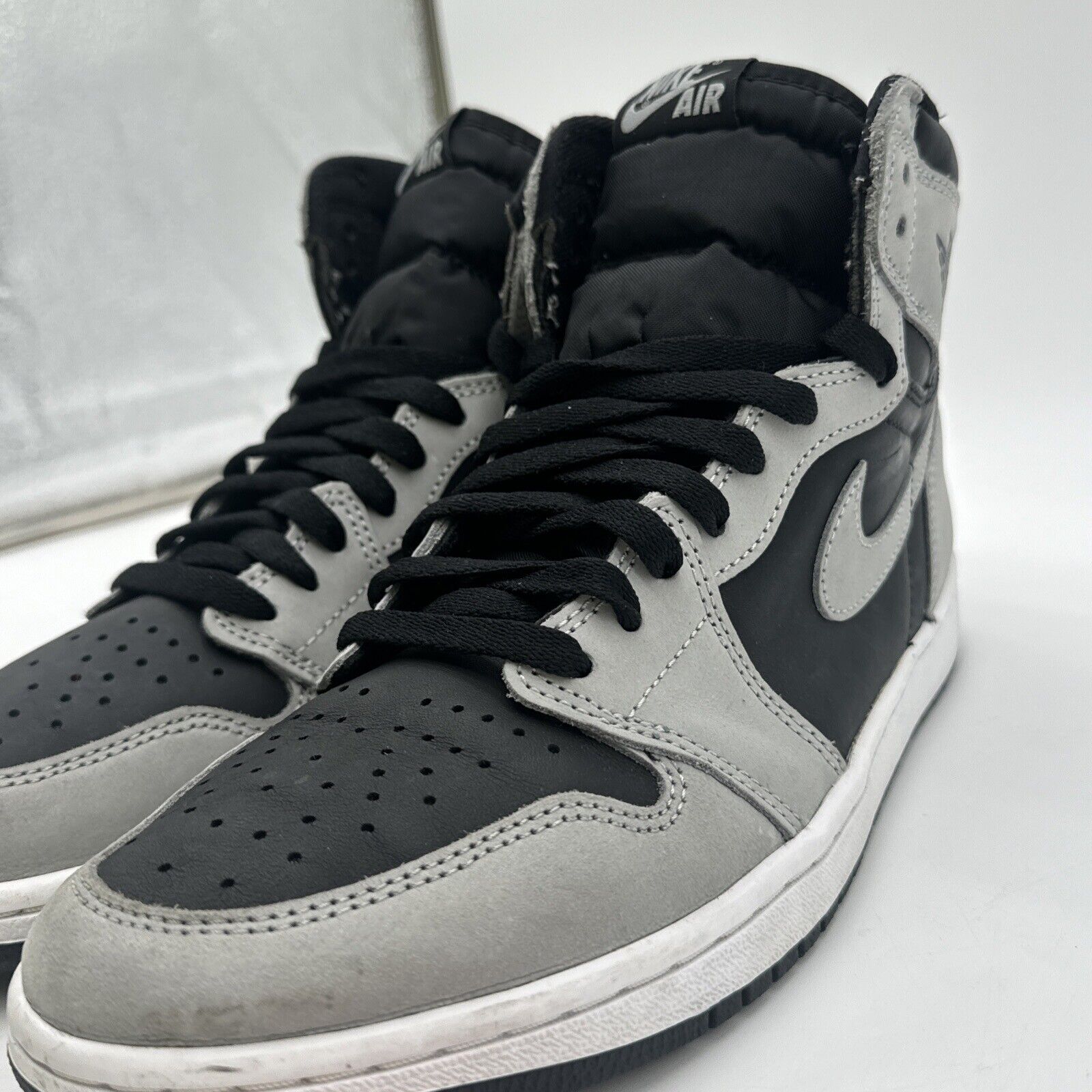 Size 10 - Jordan 1 Retro OG High Shadow 2.0 Grey Black Suede Retros