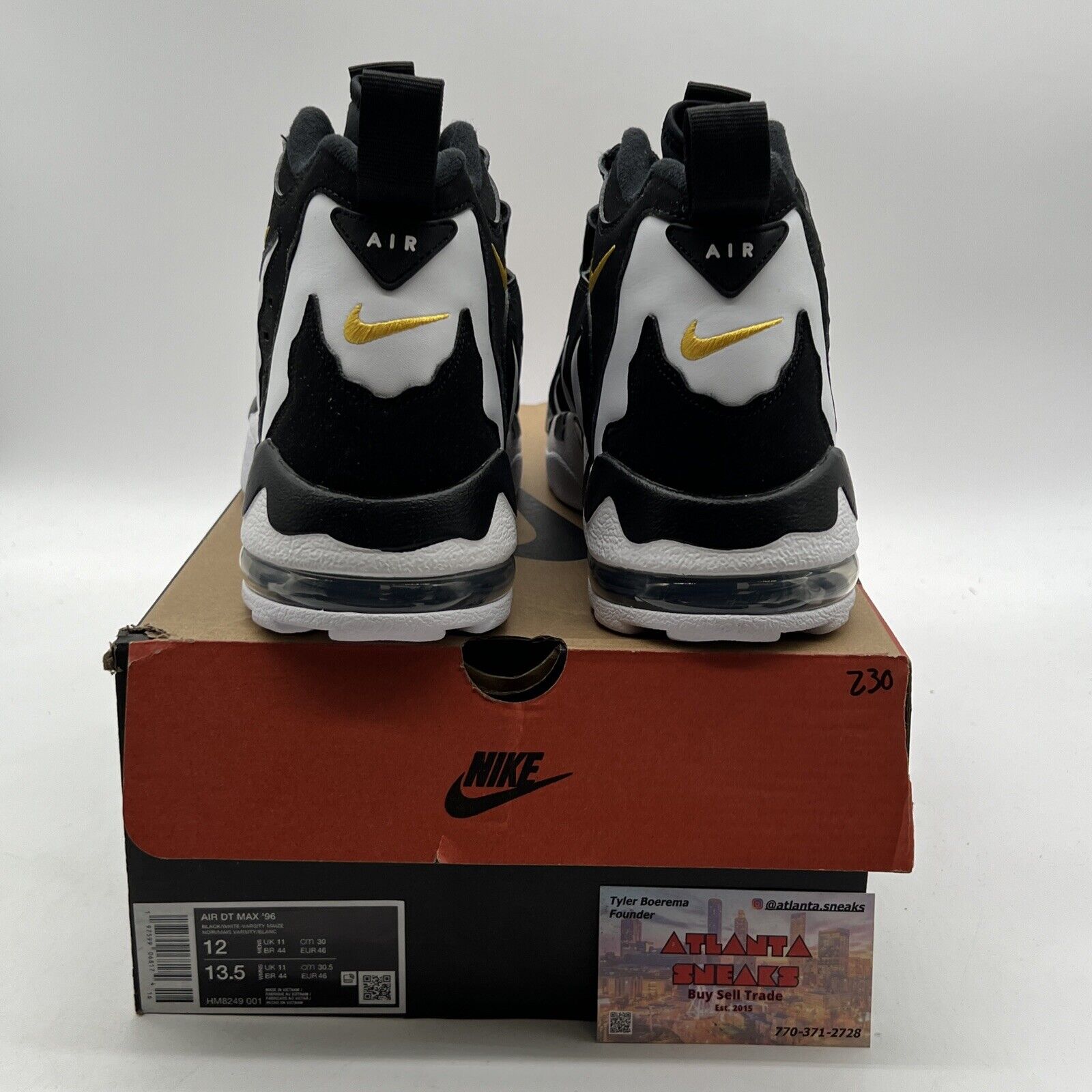Size 12 - Nike Air DT Max ’96 2024 Black White Yellow Suede (HM8249-001)