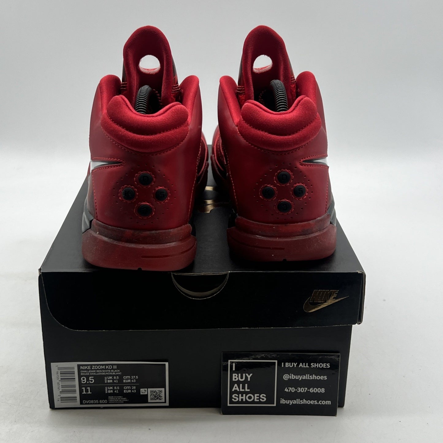 Size 9.5 - Nike KD 3 Red (DV0835-600)