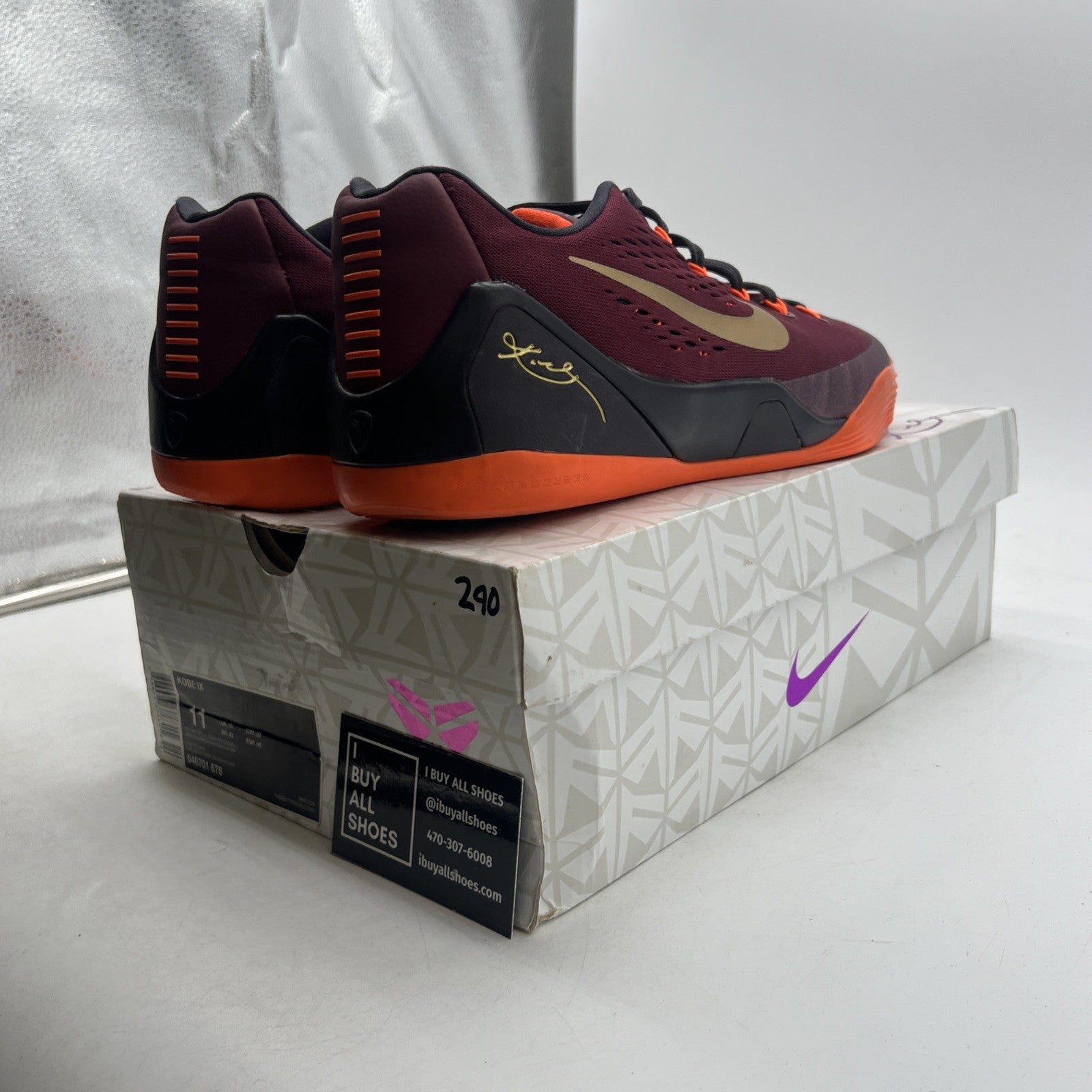 Size 11 - Nike Kobe 9 EM Deep Garnet (646701-678)