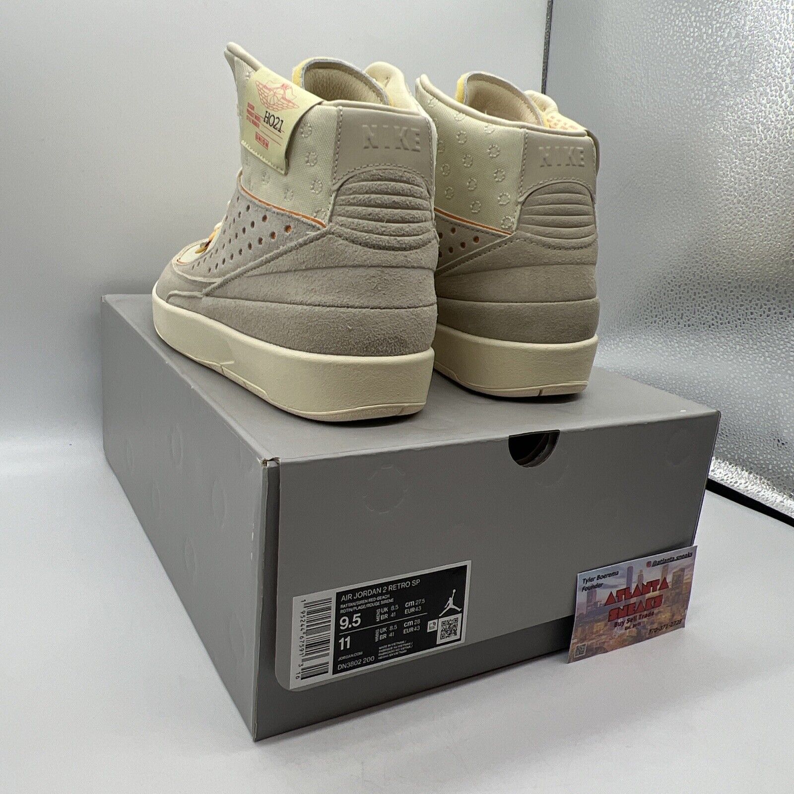 Size 9.5 - Jordan 2 Union LA Rattan Brand New Og All