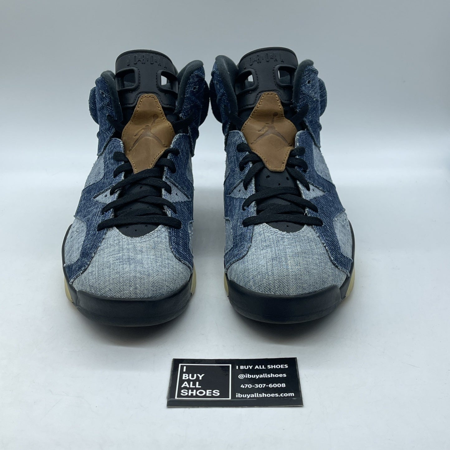 Size 12 - Air Jordan 6 Retro Washed Denim Blue Black Suede (CT5350-401)