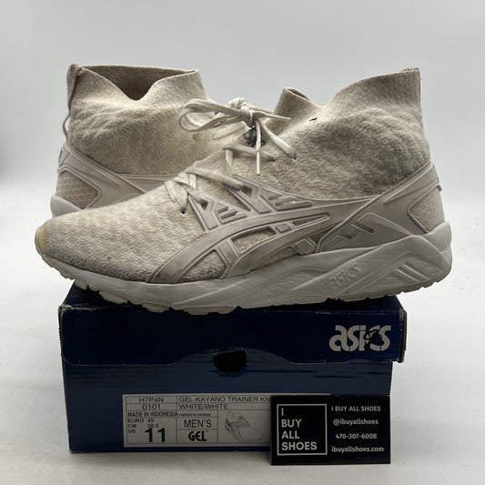 Size 11 - Asics Gel Kayano Trainer Knit MT White (H7P4N-0101)