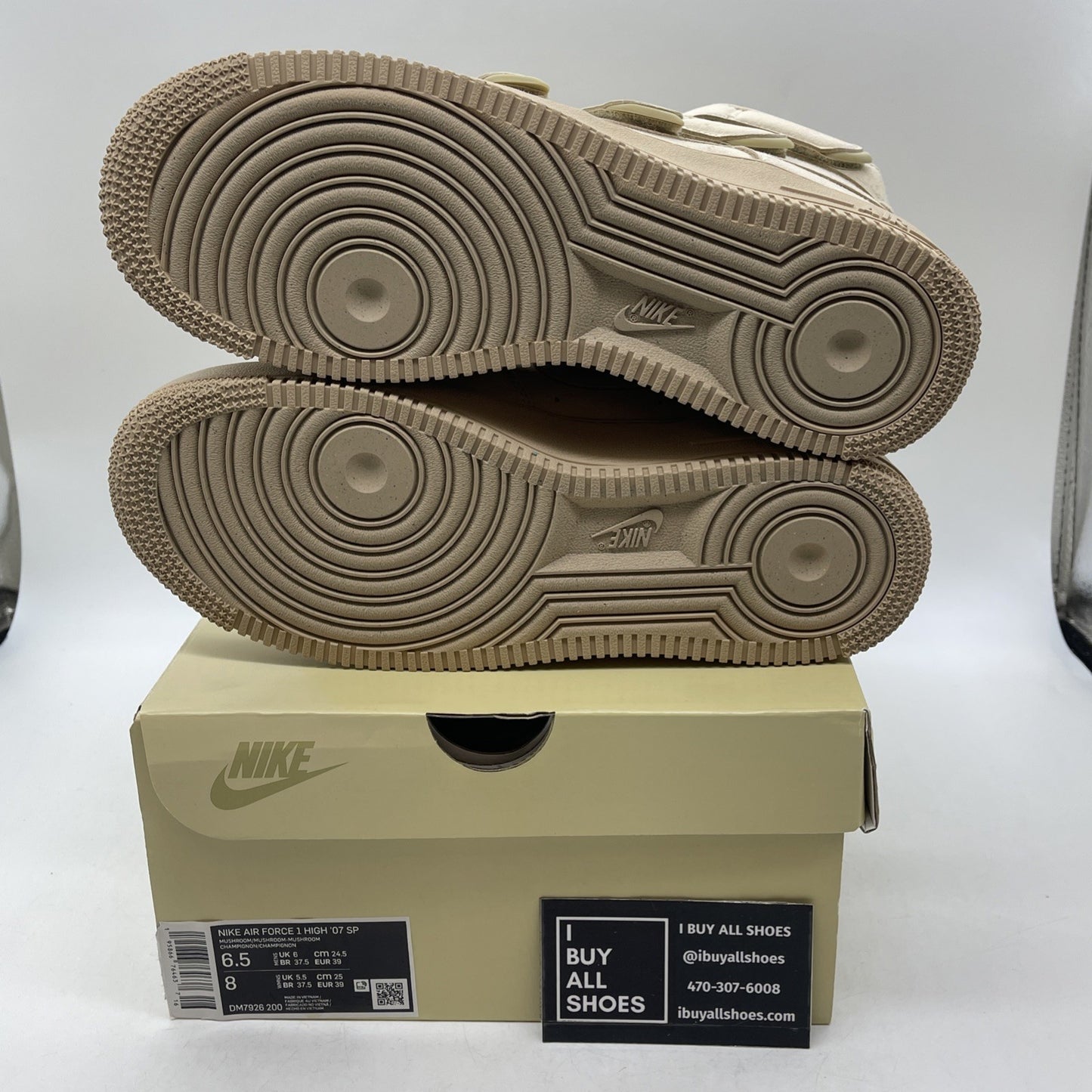 Size 6.5 - Nike Billie Eilish x Air Force 1 '07 SP High Mushroom (DM7926-200)