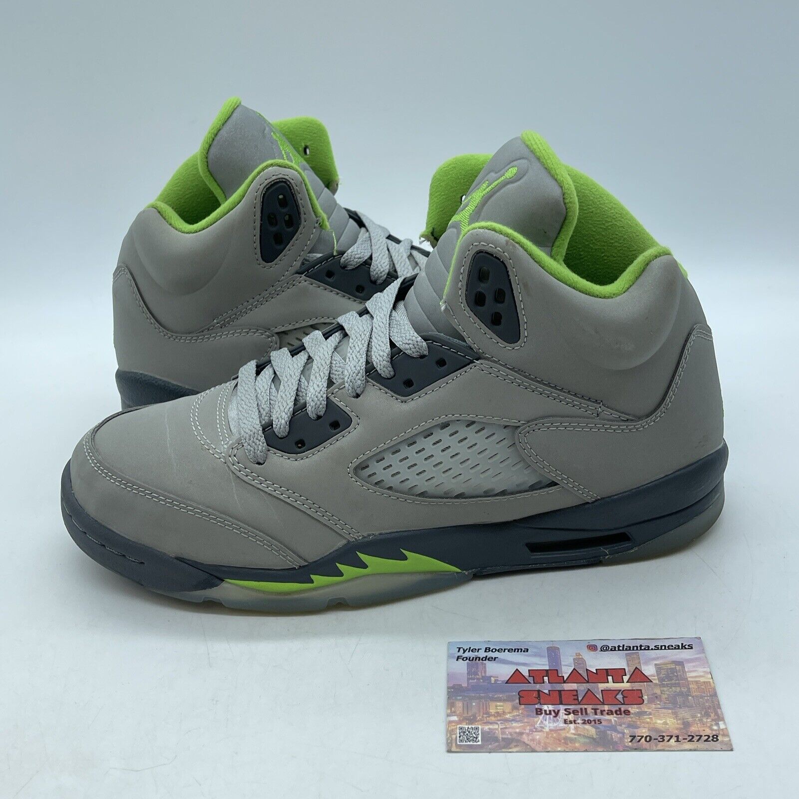 Size 6 (GS) - Jordan 5 Retro 2022 Mid Green Bean Grey (DQ3734-003)