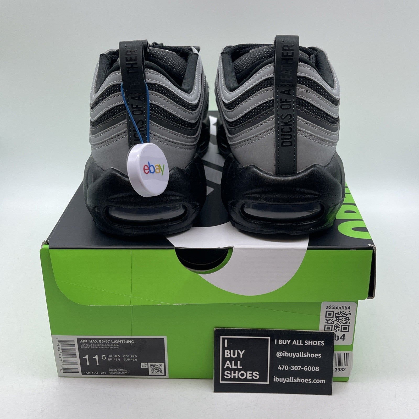 Size 11.5 - Nike Air Max 95/97 PE University of Oregon Lightning (IM2174-001)