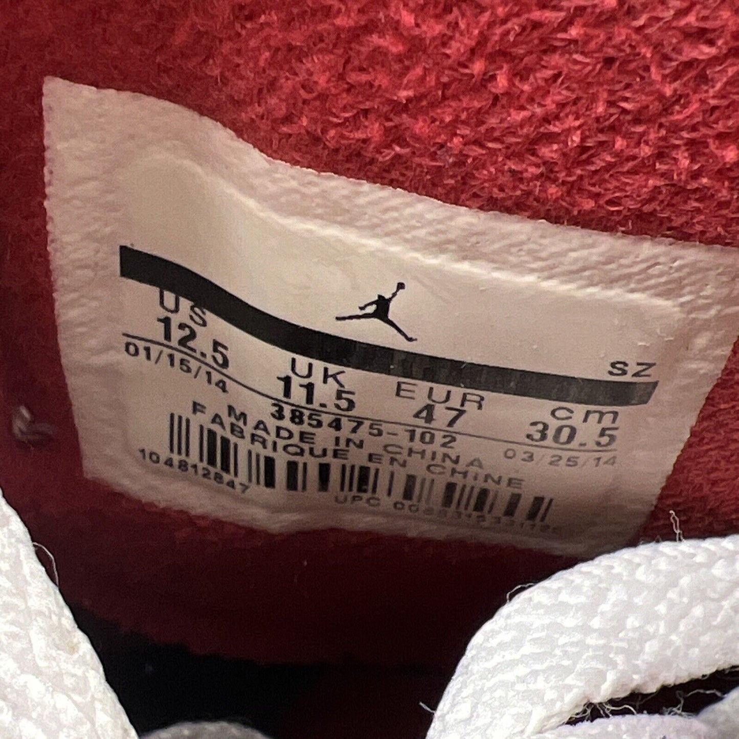 Size 12.5 - Air Jordan 2 Retro Chicago Home White Red Leather (385475-102)