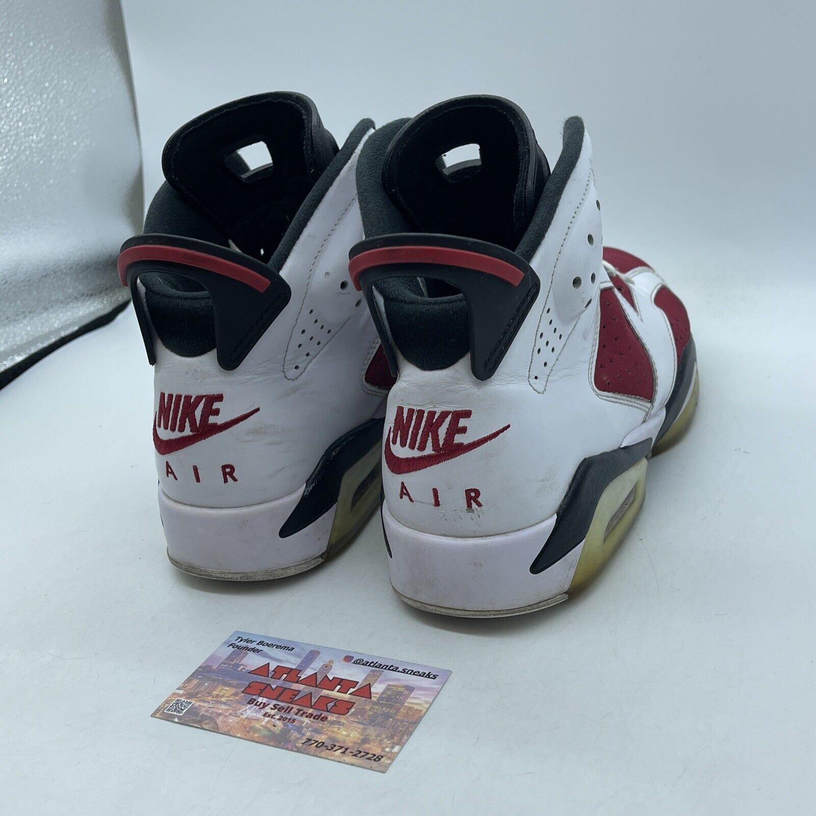 Size 8.5 - Jordan 6 Retro OG Mid Carmine Red Suede White Leather (CT8529-106)